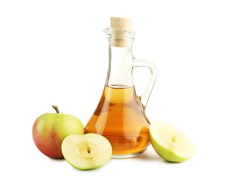 Apple Vinegar Glass Bottle Isolated