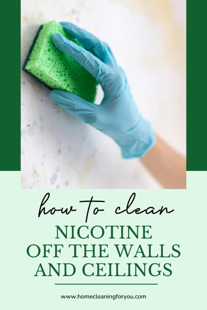 How To Clean Nicotine Off The Walls And Ceilings