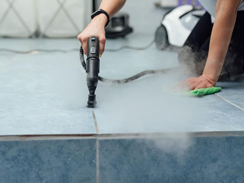 Steam Cleaning the Grout