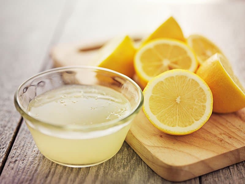 Lemon Juice Stain Removing Ability