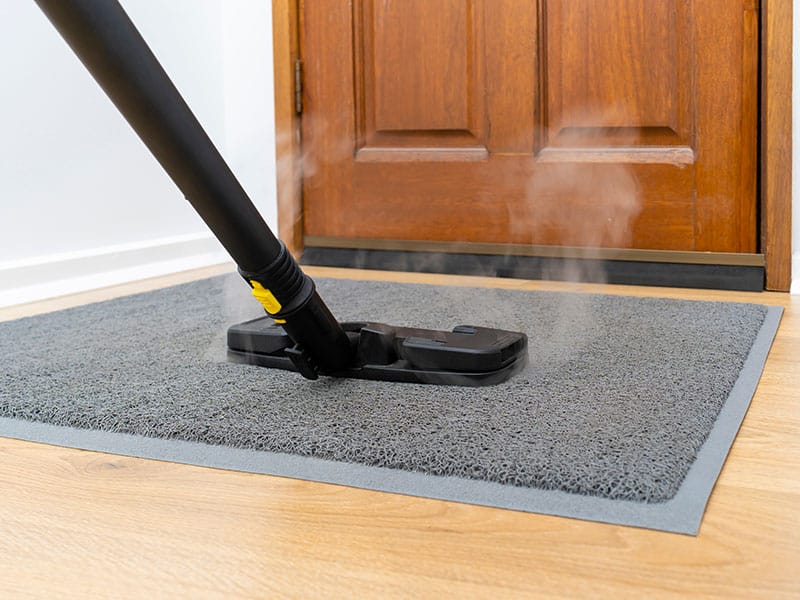 Sanitizing Doormat Using Steam