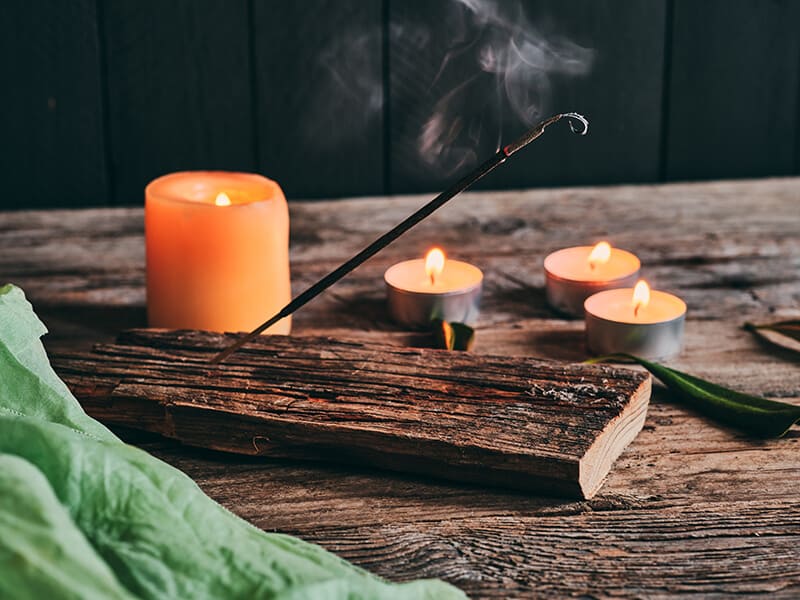 Candle and Incense
