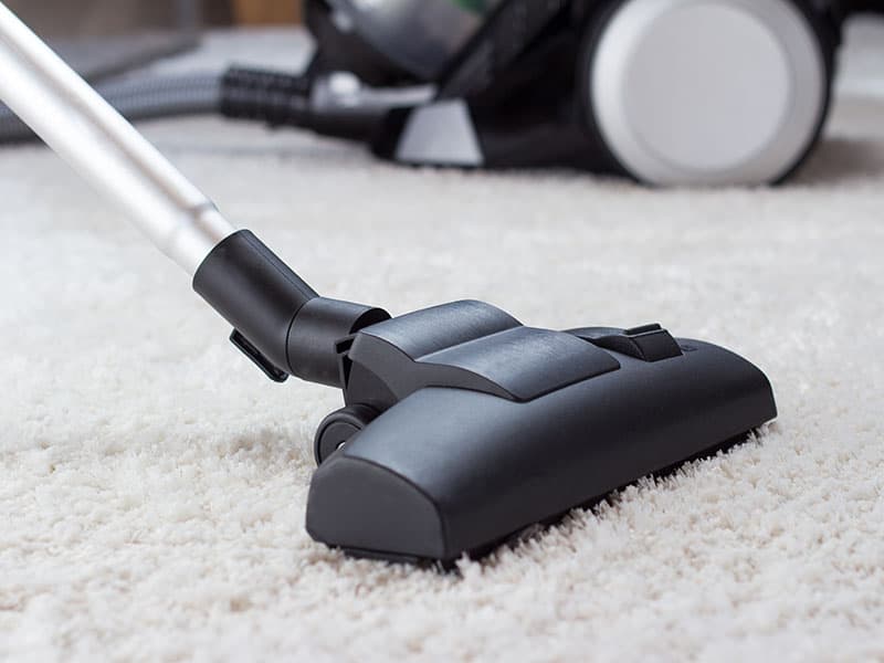 Cleaning Carpet With A Vacuum