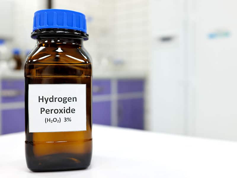 Hydrogen Peroxide Solution Brown