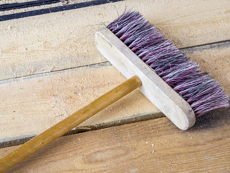 Sweep The Old Hardwood Floor