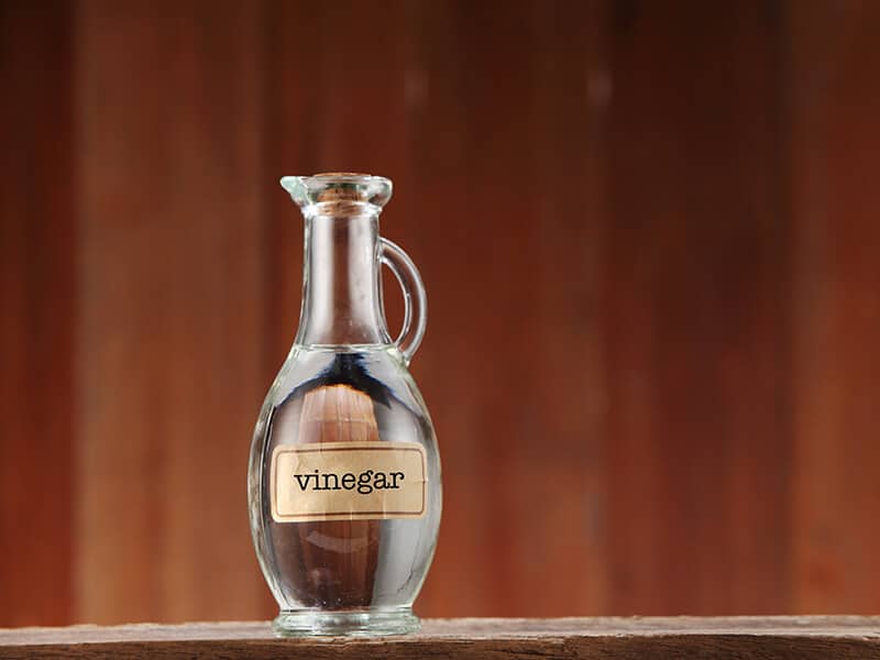 White Vinegar on Wooden