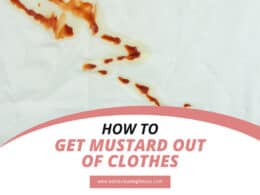 How To Get Mustard Out Of Clothes